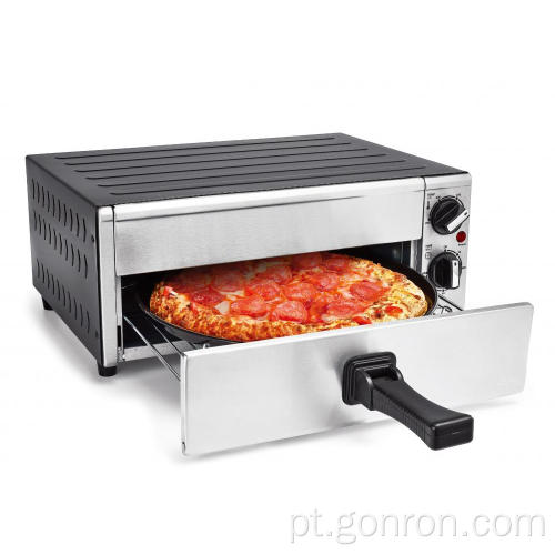 Forno elétrico para pizza de bancada pequeno com 2 camadas